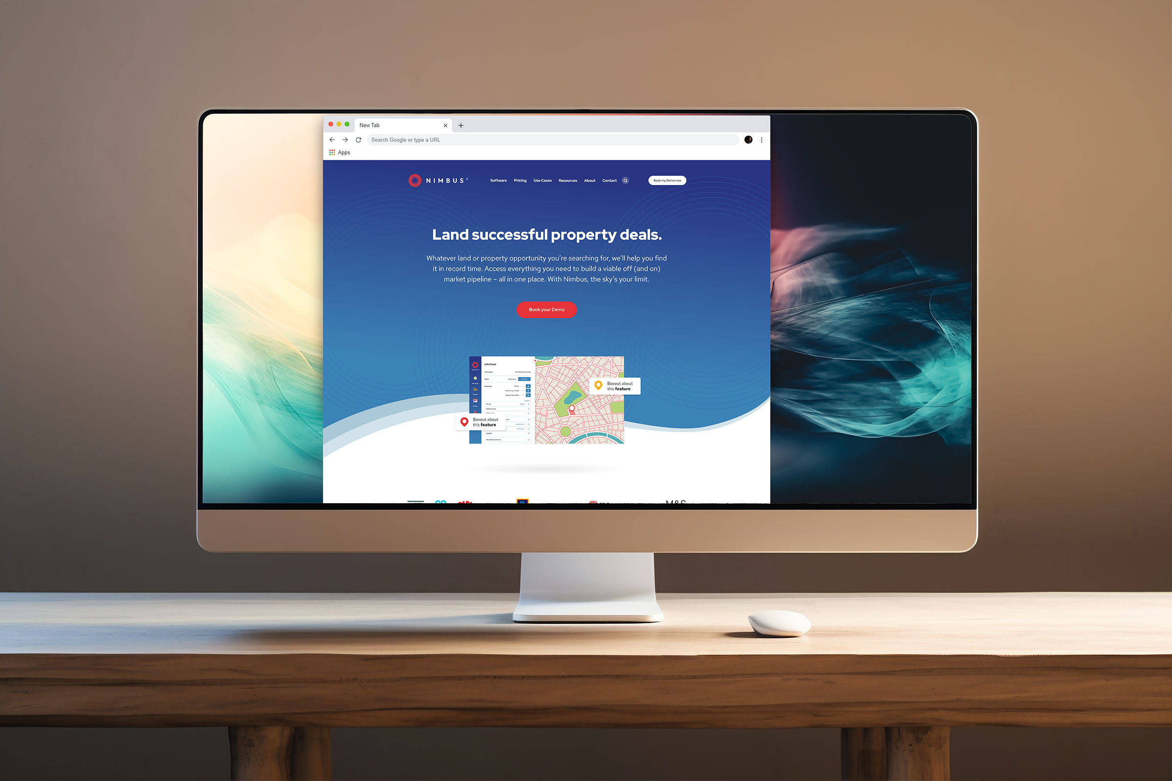 Nimbus desktop mockup